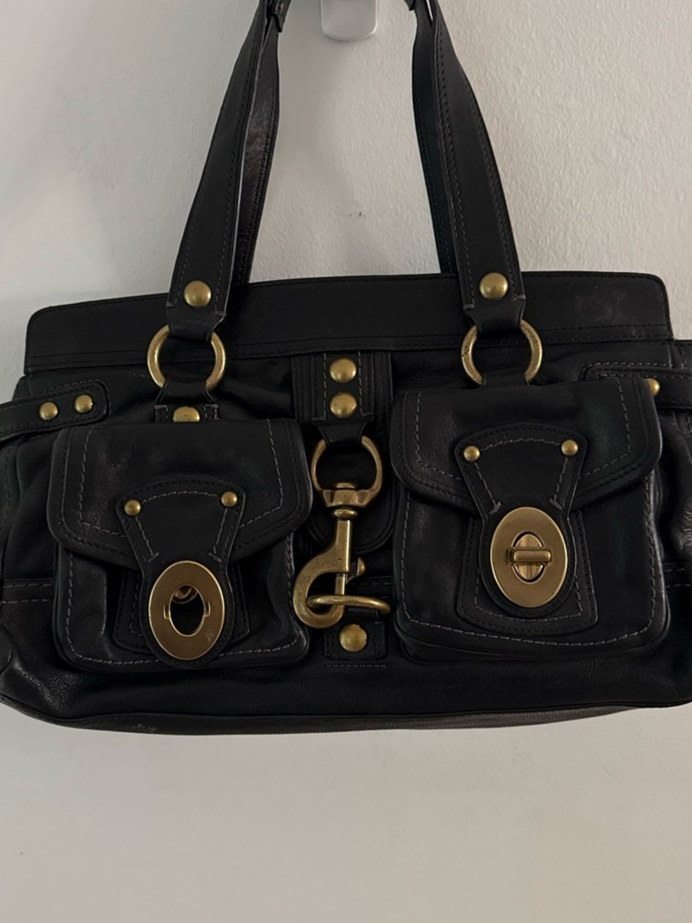 Vintage 2007 Coach Legacy Black Leather Shoulder Bag